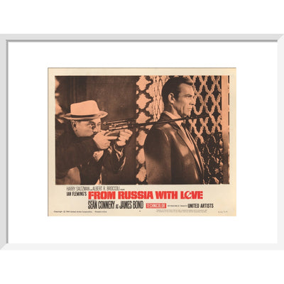James Bond From Russia With Love Lobby Card Framed Art Print - By King & McGaw