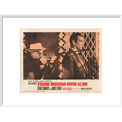 James Bond From Russia With Love Lobby Card Framed Art Print - By King & McGaw