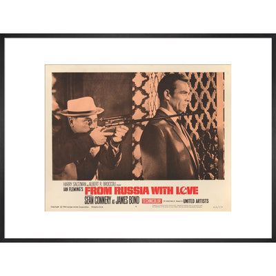 James Bond From Russia With Love Lobby Card Framed Art Print - By King & McGaw