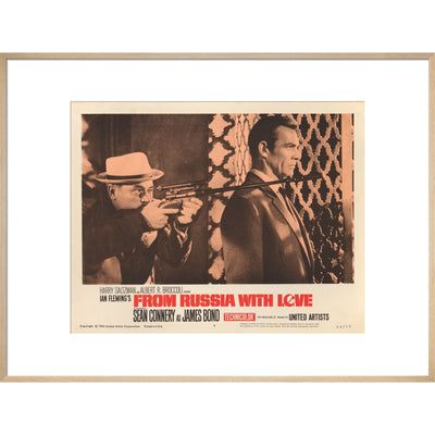James Bond From Russia With Love Lobby Card Framed Art Print - By King & McGaw