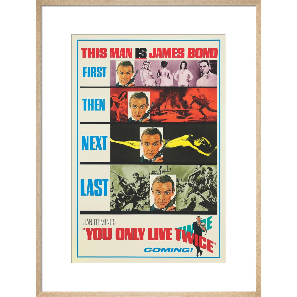 James Bond You Only Live Twice Teaser Framed Art Print - By King & McGaw