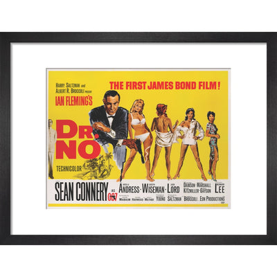 James Bond Dr. No Framed Art Print - By King & McGaw