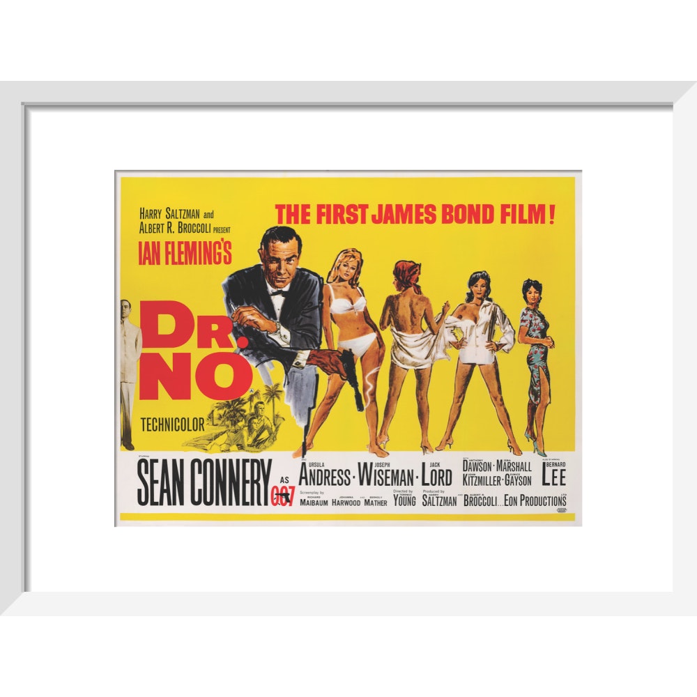 James Bond Dr. No Framed Art Print - By King & McGaw