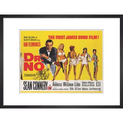 James Bond Dr. No Framed Art Print - By King & McGaw
