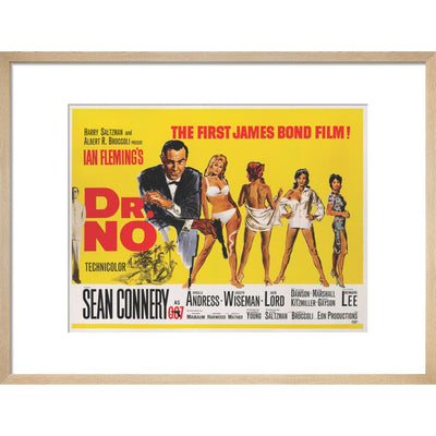 James Bond Dr. No Framed Art Print - By King & McGaw