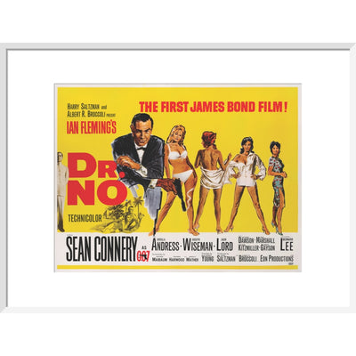 James Bond Dr. No Framed Art Print - By King & McGaw