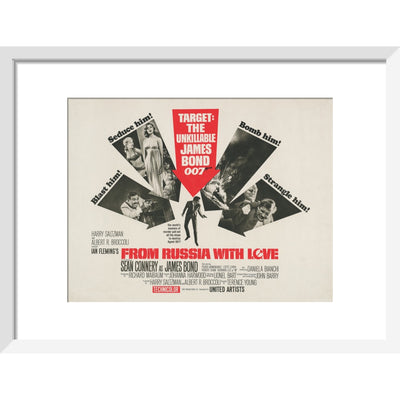 James Bond From Russia With Love Framed Art Print - By King & McGaw