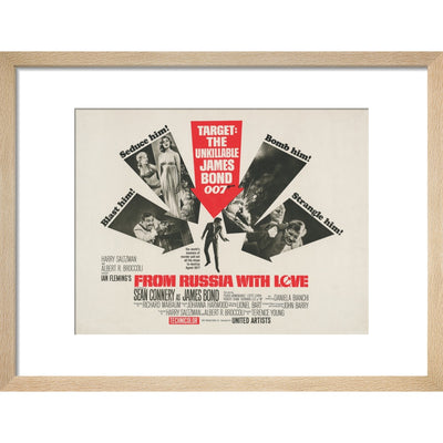 James Bond From Russia With Love Framed Art Print - By King & McGaw