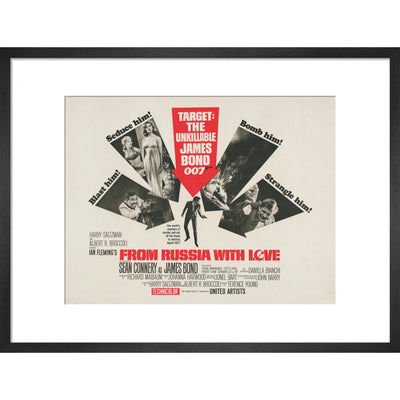 James Bond From Russia With Love Framed Art Print - By King & McGaw