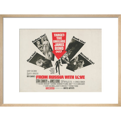 James Bond From Russia With Love Framed Art Print - By King & McGaw