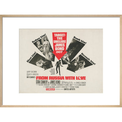 James Bond From Russia With Love Framed Art Print - By King & McGaw