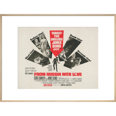 James Bond From Russia With Love Framed Art Print - By King & McGaw