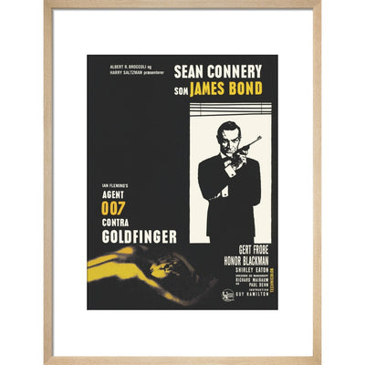 James Bond Danish Goldfinger Framed Art Print - By King & McGaw