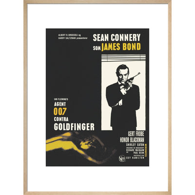 James Bond Danish Goldfinger Framed Art Print - By King & McGaw