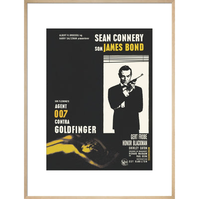James Bond Danish Goldfinger Framed Art Print - By King & McGaw