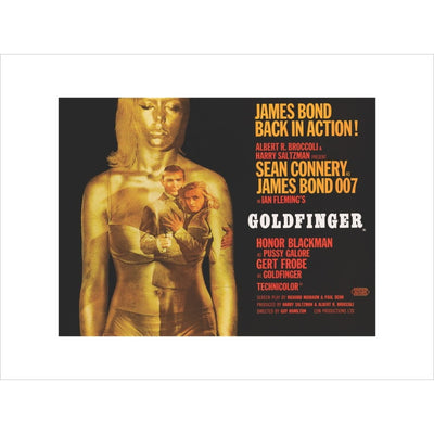 James Bond Goldfinger Framed Art Print - By King & McGaw