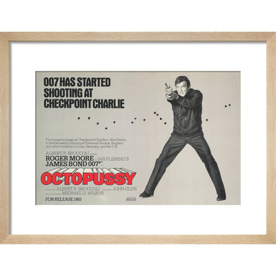 James Bond Octopussy Framed Art Print - By King & McGaw