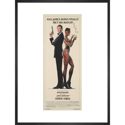 James Bond A View To A Kill Framed Art Print - By King & McGaw