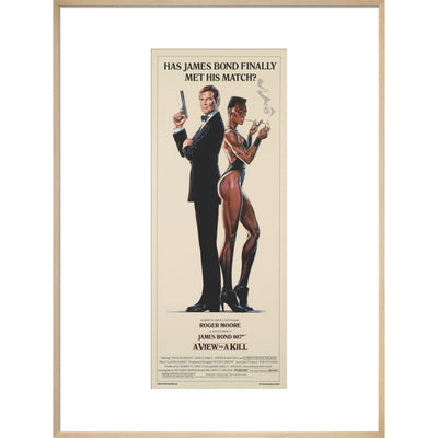 James Bond A View To A Kill Framed Art Print - By King & McGaw