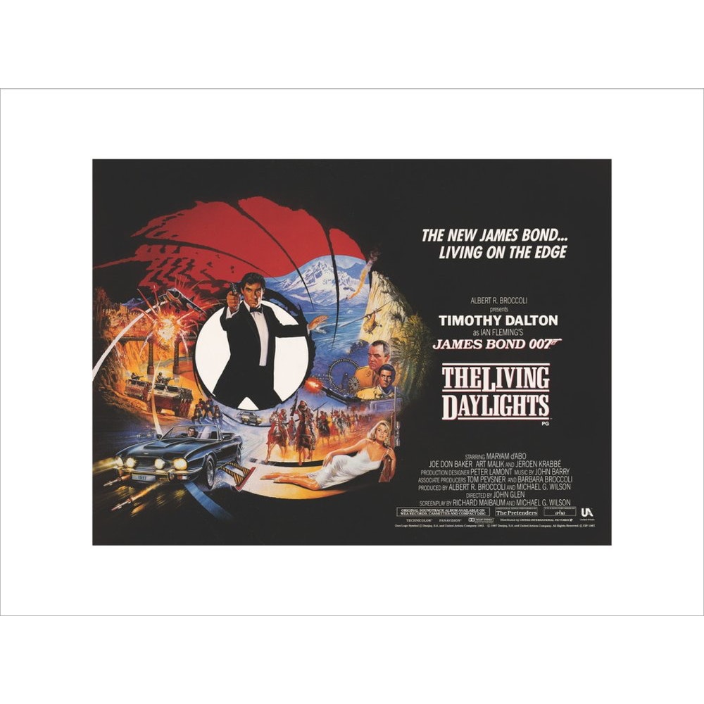 James Bond The Living Daylights Framed Art Print - By King & McGaw