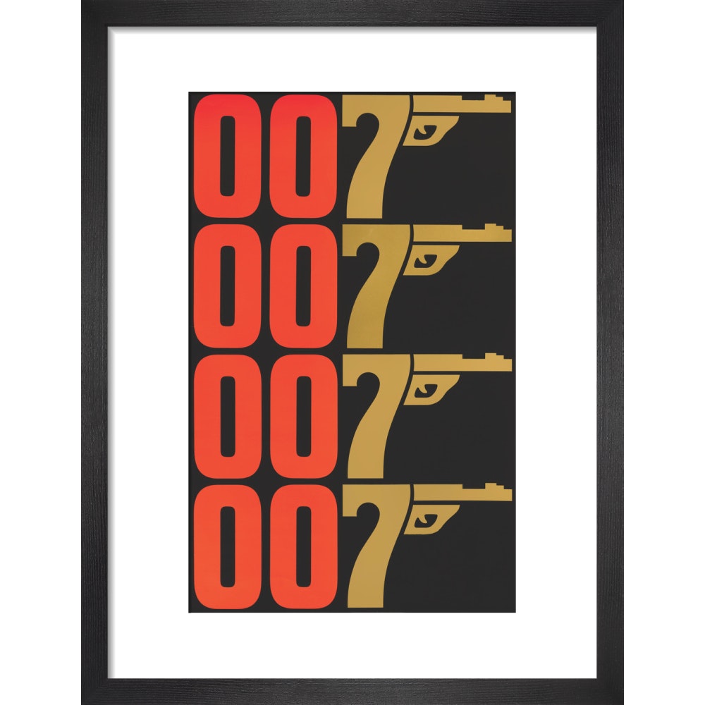 James Bond The Man With The Golden Gun Graphic Framed Art Print - By King & McGaw