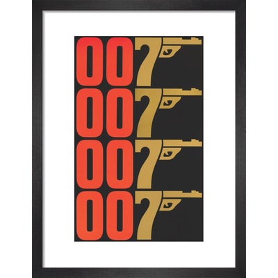 James Bond The Man With The Golden Gun Graphic Framed Art Print - By King & McGaw