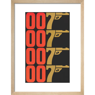 James Bond The Man With The Golden Gun Graphic Framed Art Print - By King & McGaw