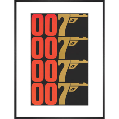 James Bond The Man With The Golden Gun Graphic Framed Art Print - By King & McGaw