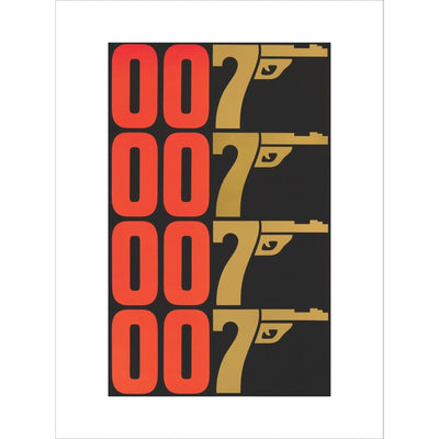 James Bond The Man With The Golden Gun Graphic Framed Art Print - By King & McGaw