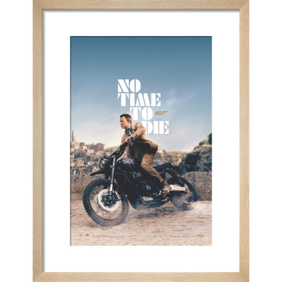 James Bond No Time To Die Bike Framed Art Print - By King & McGaw