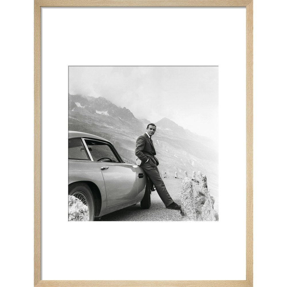 James Bond Goldfinger Publicity Still Framed Art Print - By King & McGaw
