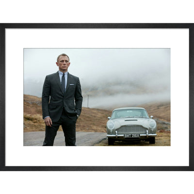 James Bond Skyfall 007 & DB5 Framed Art Print - By King & McGaw