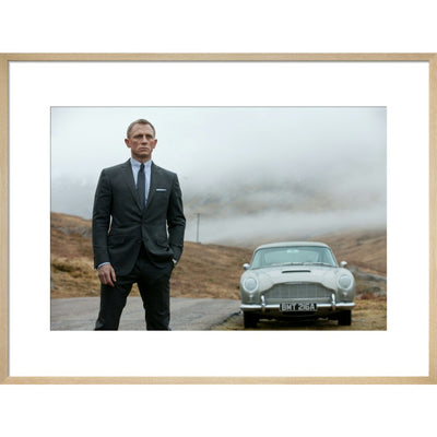 James Bond Skyfall 007 & DB5 Framed Art Print - By King & McGaw