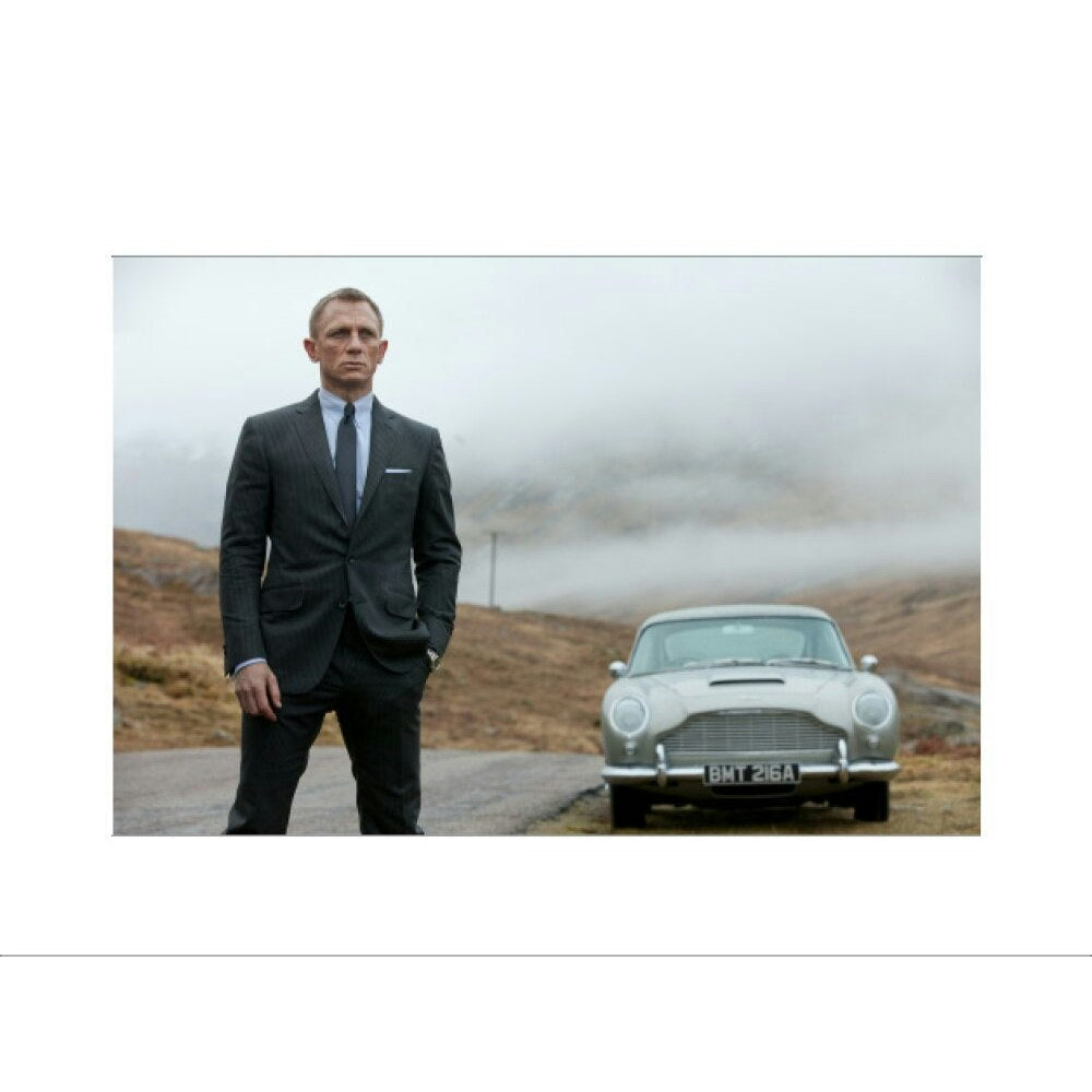 James Bond Skyfall 007 & DB5 Framed Art Print - By King & McGaw