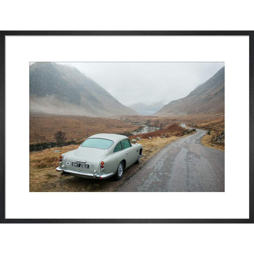 James Bond Skyfall DB5 Framed Art Print - By King & McGaw