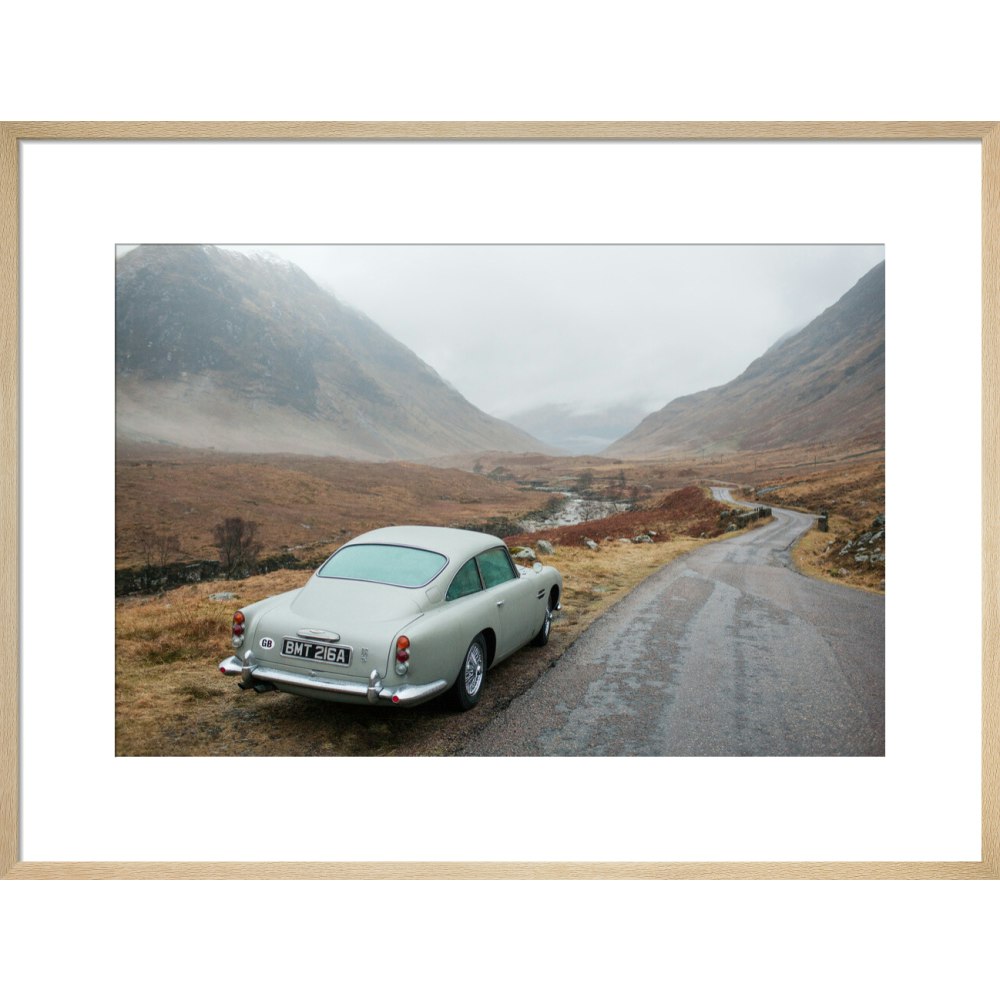 James Bond Skyfall DB5 Framed Art Print - By King & McGaw