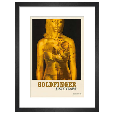 James Bond 60 Years of Goldfinger Framed Art Print - By King & McGaw