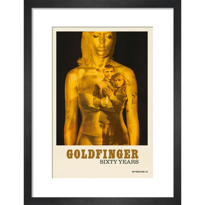 James Bond 60 Years of Goldfinger Framed Art Print - By King & McGaw