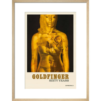 James Bond 60 Years of Goldfinger Framed Art Print - By King & McGaw