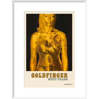 James Bond 60 Years of Goldfinger Framed Art Print - By King & McGaw