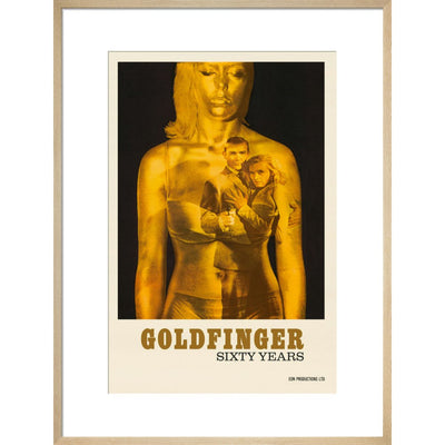 James Bond 60 Years of Goldfinger Framed Art Print - By King & McGaw