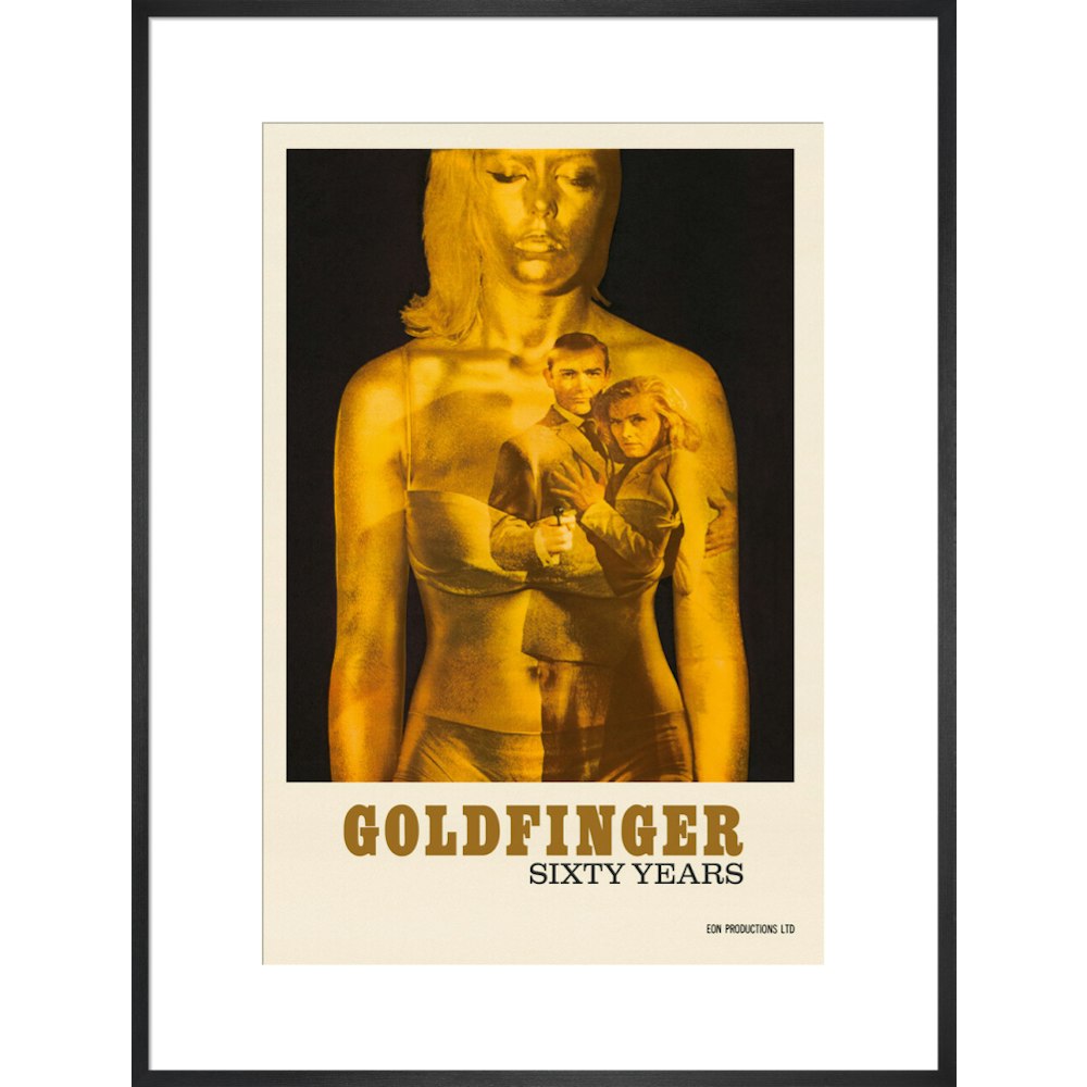 James Bond 60 Years of Goldfinger Framed Art Print - By King & McGaw