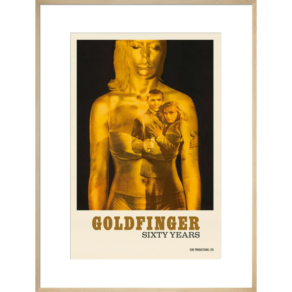 James Bond 60 Years of Goldfinger Framed Art Print - By King & McGaw