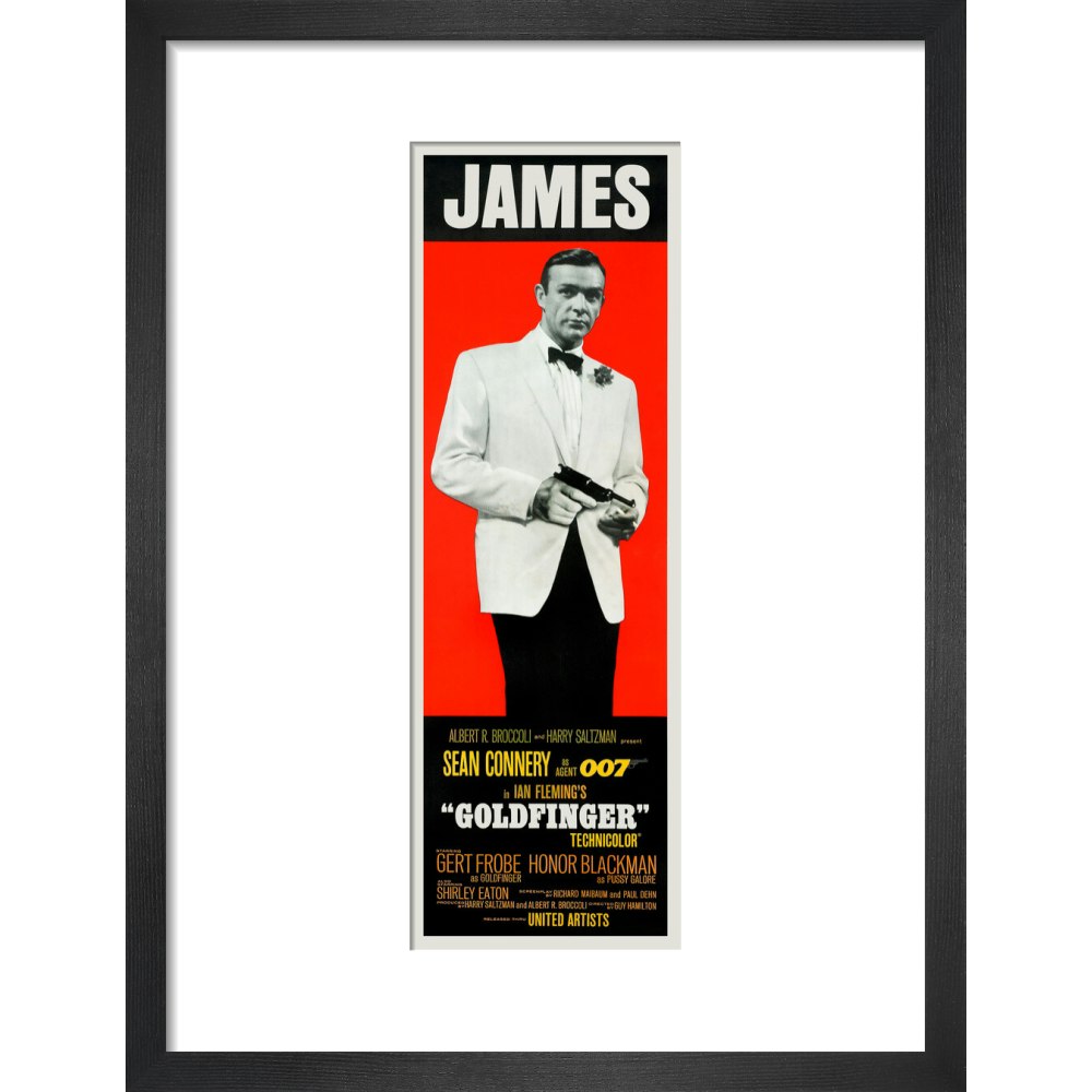 James Bond Goldfinger James Framed Art Print - By King & McGaw