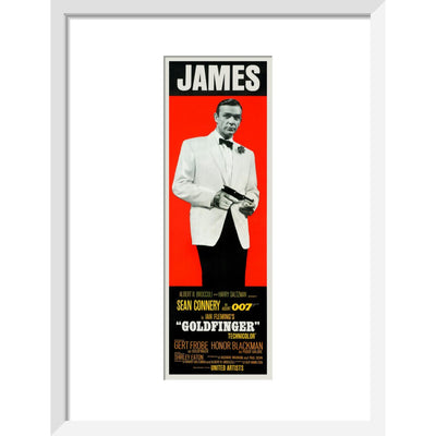 James Bond Goldfinger James Framed Art Print - By King & McGaw