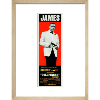 James Bond Goldfinger James Framed Art Print - By King & McGaw