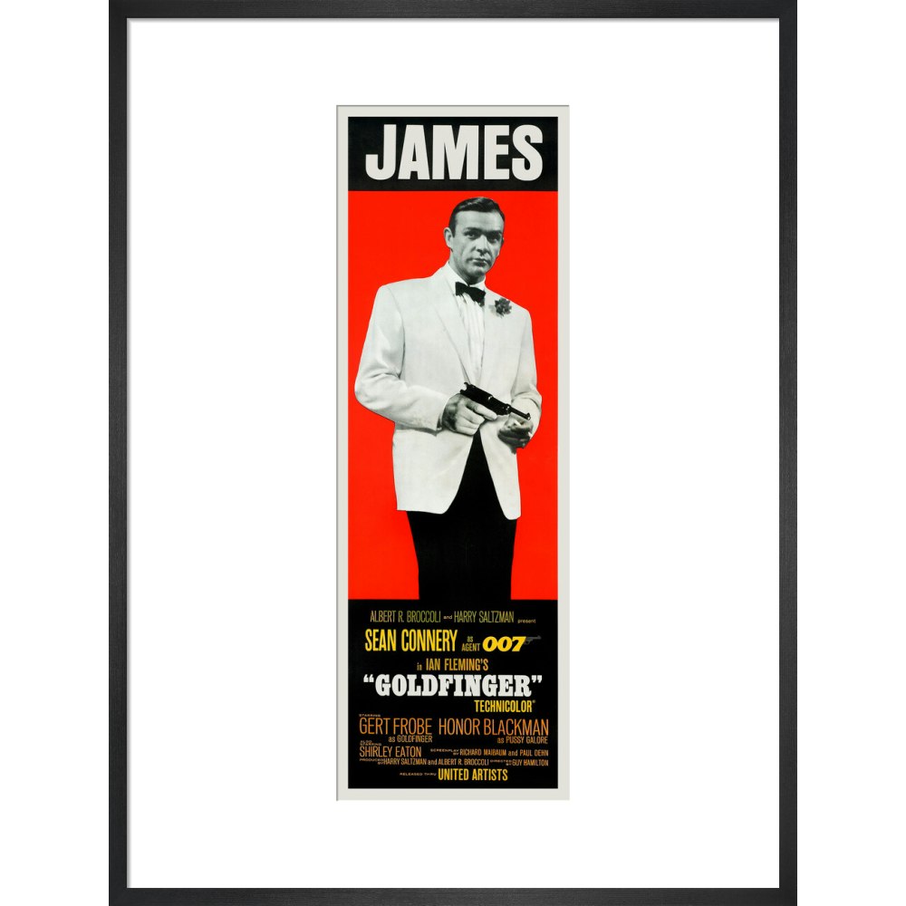 James Bond Goldfinger James Framed Art Print - By King & McGaw