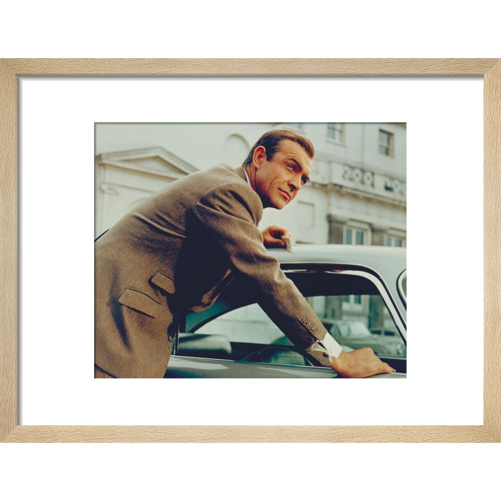 James Bond Goldfinger Sean Connery Film Still Framed Art Print - By King & McGaw