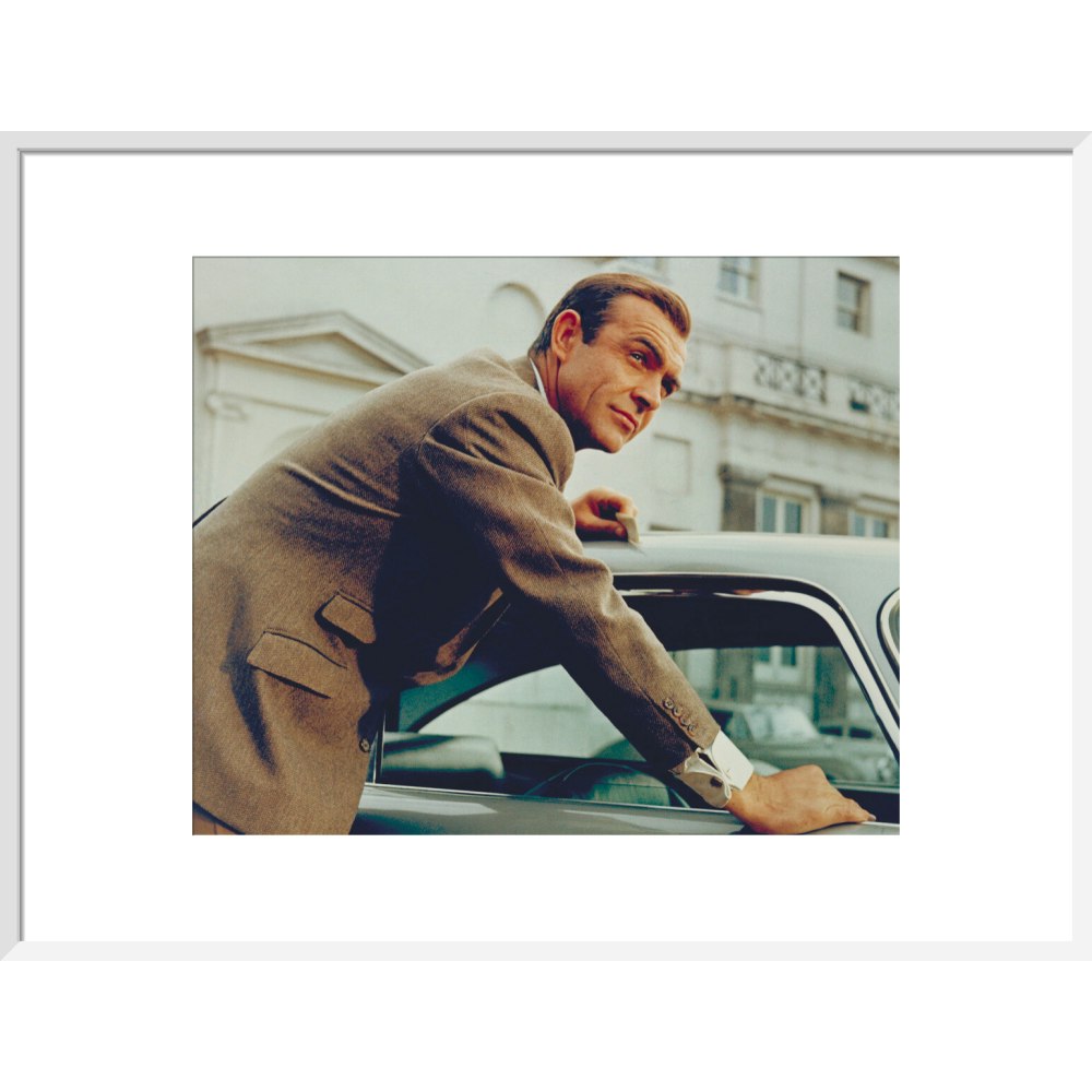 James Bond Goldfinger Sean Connery Film Still Framed Art Print - By King & McGaw