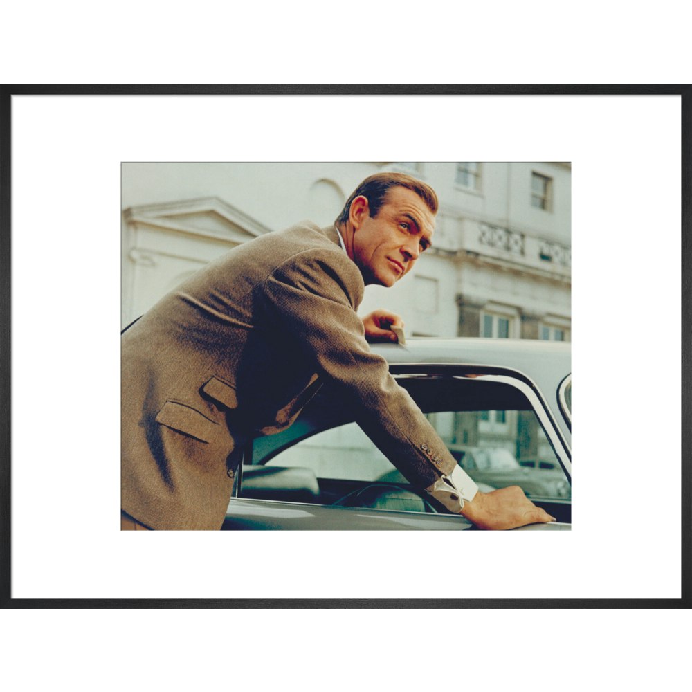 James Bond Goldfinger Sean Connery Film Still Framed Art Print - By King & McGaw